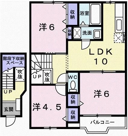 アムラインＢの物件間取画像